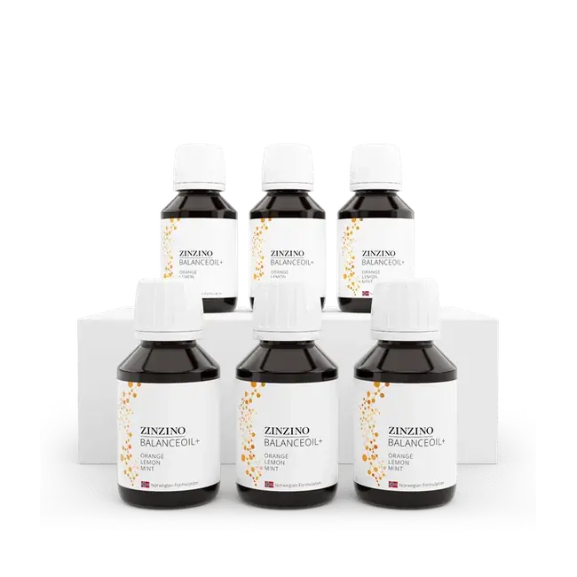 BalanceOil+ Orange Lemon Mint, 100 ml, 6 pcs official Zinzino product packaging