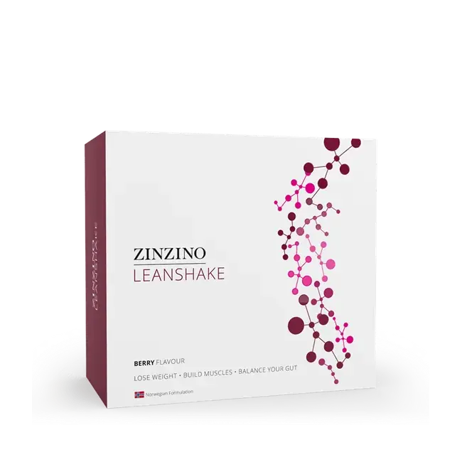 LeanShake Berry, portion pack official Zinzino product packaging