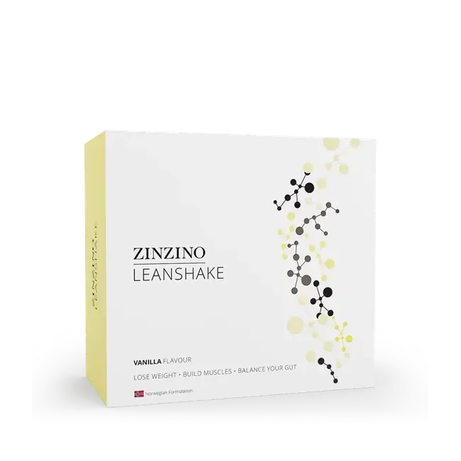 LeanShake Vanilla, portion pack official Zinzino product packaging