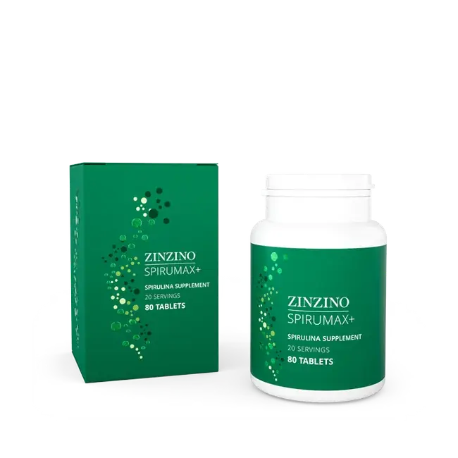 SpiruMax+ official Zinzino product packaging